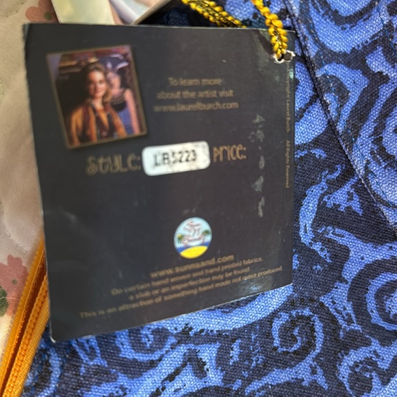 Laurel Burch bag,mermaid & fish,beaded beautiful + matching mirror charm Y2K❤️ - Picture 8 of 8